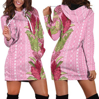 Women's Day Samoa Malu Tattoo Inspired Mix Teuila Hoodie Dress Rose Pink