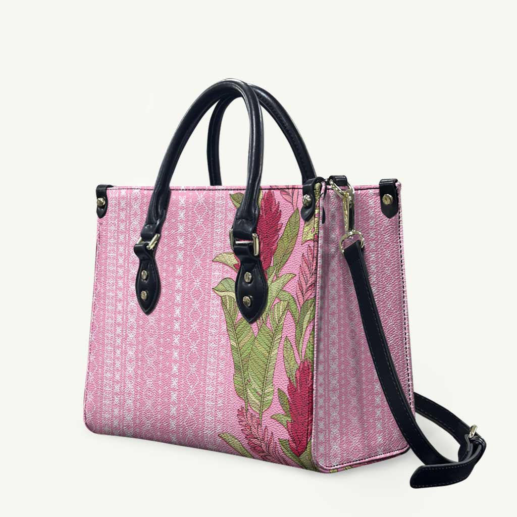 Women's Day Samoa Malu Tattoo Inspired Mix Teuila Leather Bag Rose Pink
