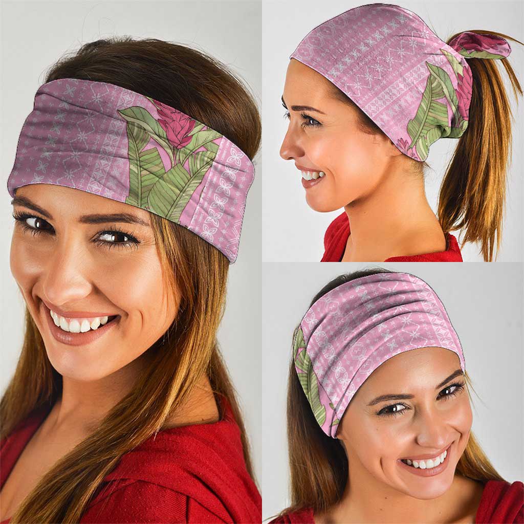Women's Day Samoa Malu Tattoo Inspired Mix Teuila Neck Gaiter Rose Pink
