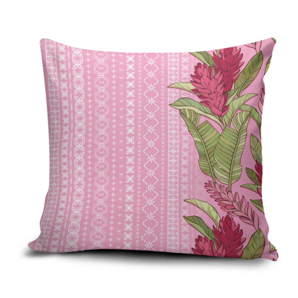 Women's Day Samoa Malu Tattoo Inspired Mix Teuila Pillow Cover Rose Pink