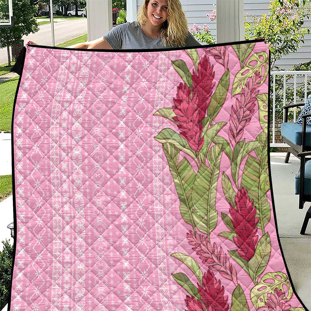 Women's Day Samoa Malu Tattoo Inspired Mix Teuila Quilt Rose Pink LT7 Rose Pink - Polynesian Pride