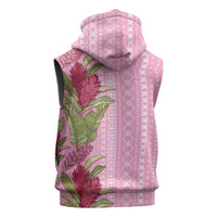 Women's Day Samoa Malu Tattoo Inspired Mix Teuila Sleeveless Hoodie Rose Pink LT7 - Polynesian Pride