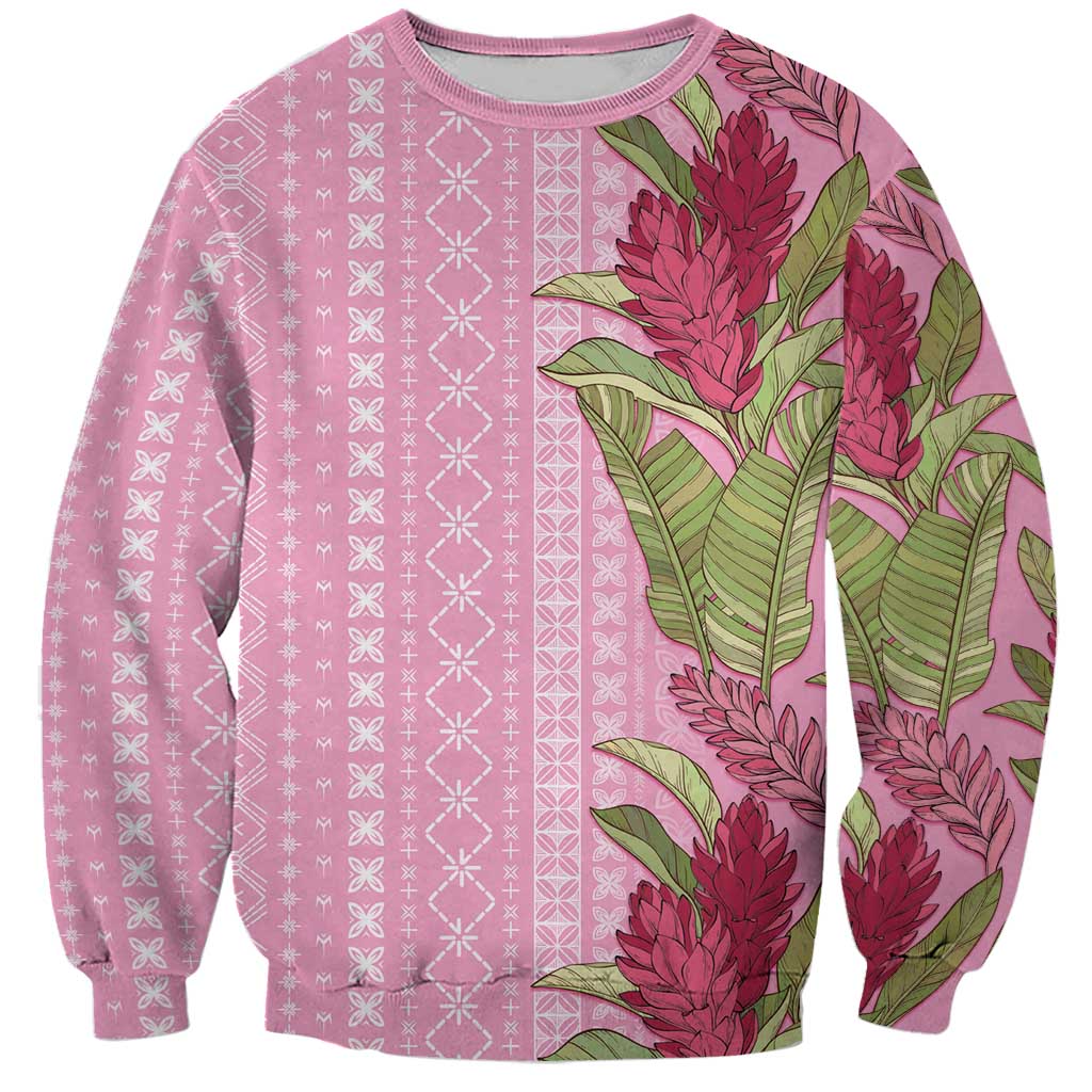 Women's Day Samoa Malu Tattoo Inspired Mix Teuila Sweatshirt Rose Pink