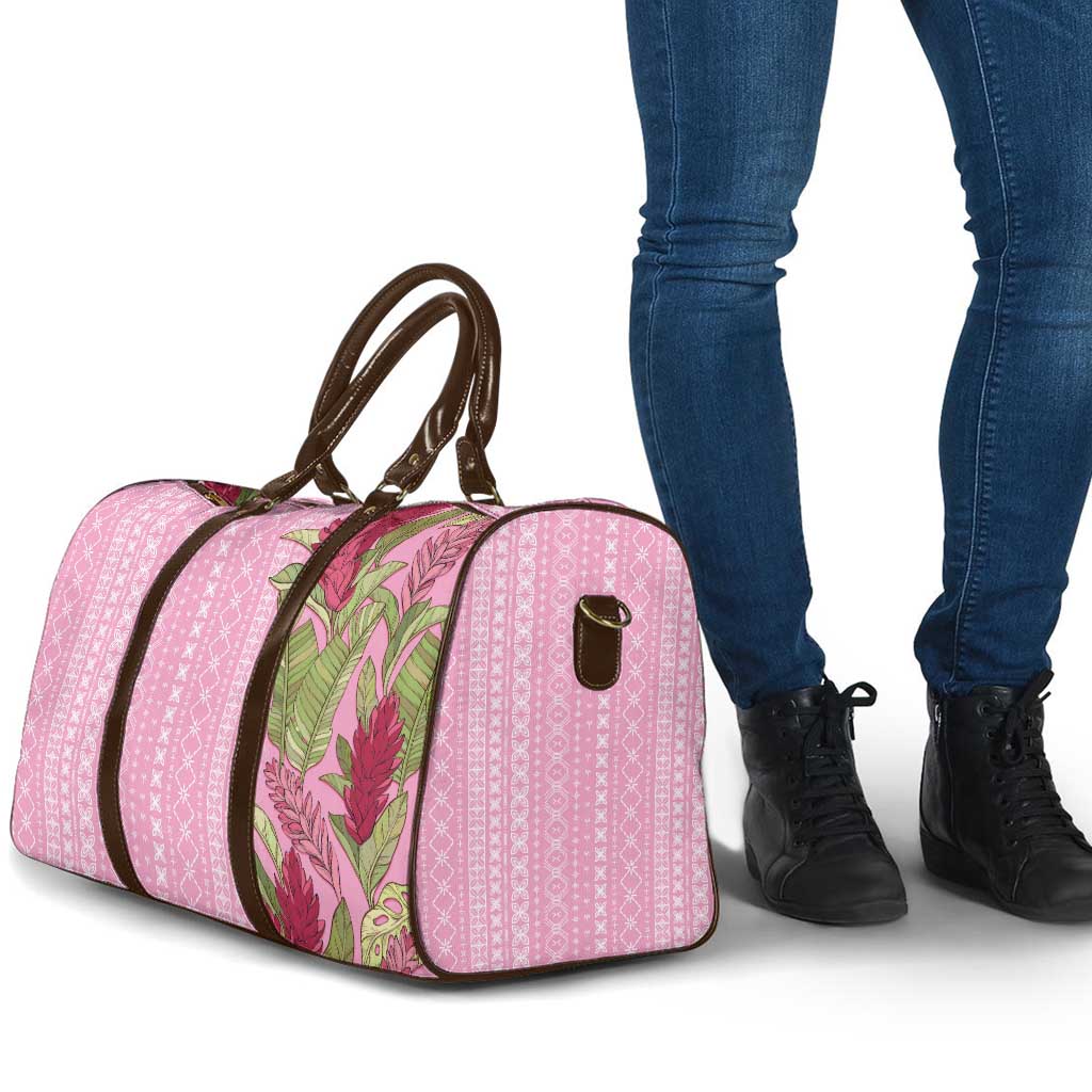 Women's Day Samoa Malu Tattoo Inspired Mix Teuila Travel Bag Rose Pink