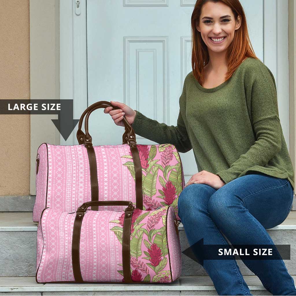 Women's Day Samoa Malu Tattoo Inspired Mix Teuila Travel Bag Rose Pink