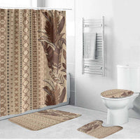 Women's Day Samoa Malu Tattoo Inspired Mix Teuila Bathroom Set Vintage Tapa
