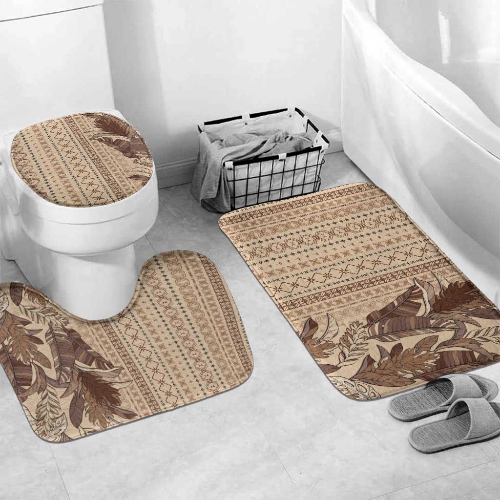 Women's Day Samoa Malu Tattoo Inspired Mix Teuila Bathroom Set Vintage Tapa