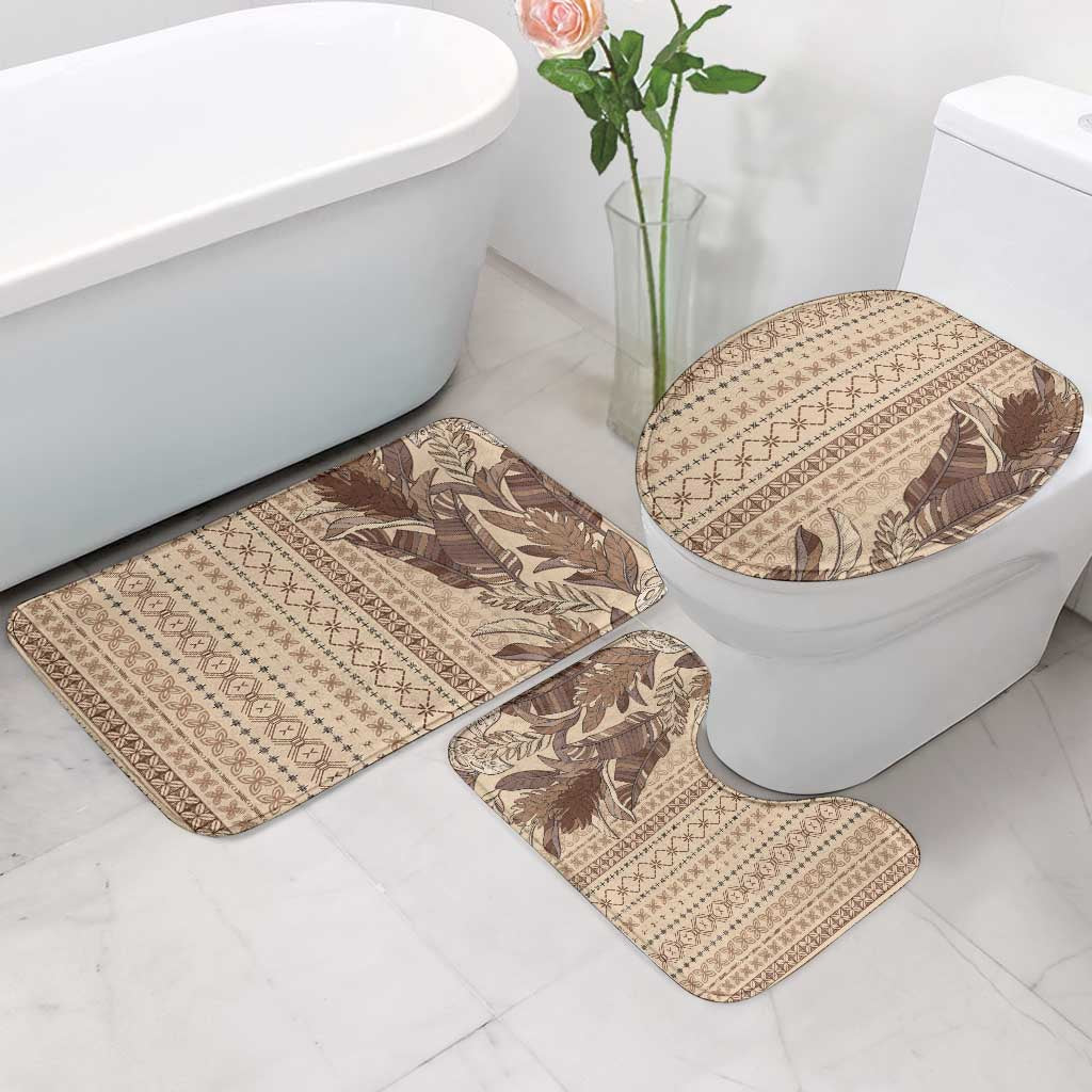 Women's Day Samoa Malu Tattoo Inspired Mix Teuila Bathroom Set Vintage Tapa