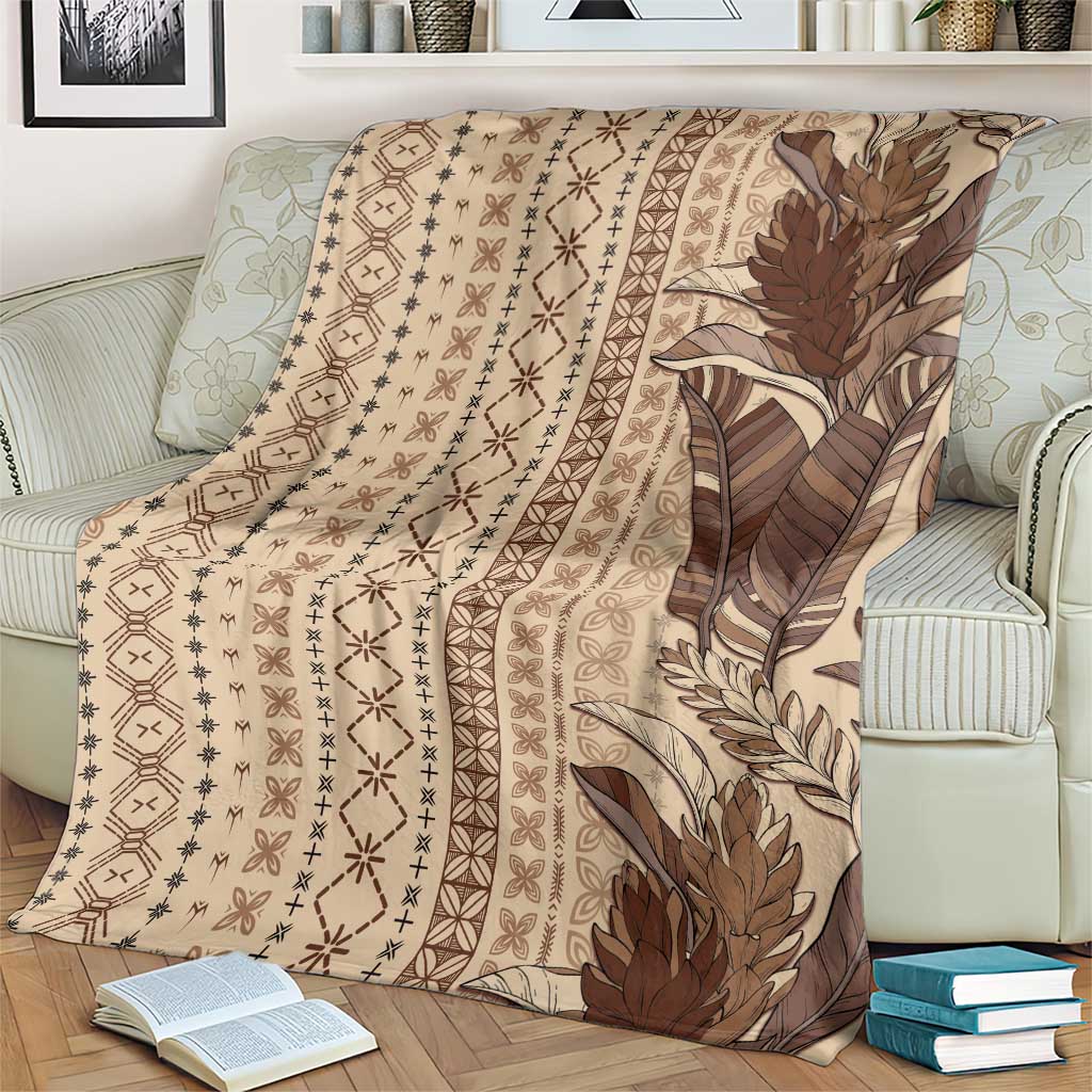 Women's Day Samoa Malu Tattoo Inspired Mix Teuila Blanket Vintage Tapa