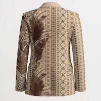 Women's Day Samoa Malu Tattoo Inspired Mix Teuila Blazer Vintage Tapa