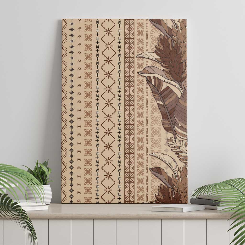 Women's Day Samoa Malu Tattoo Inspired Mix Teuila Canvas Wall Art Vintage Tapa