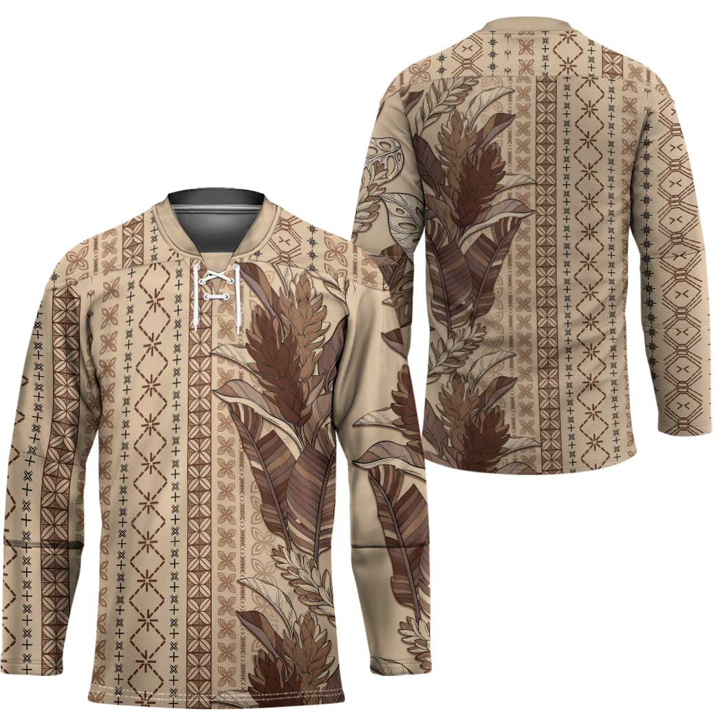 Women's Day Samoa Malu Tattoo Inspired Mix Teuila Hockey Jersey Vintage Tapa