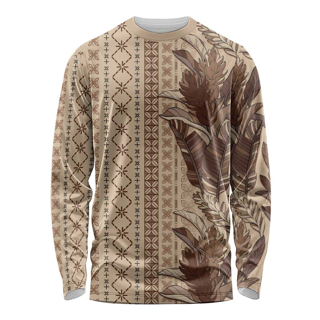 Women's Day Samoa Malu Tattoo Inspired Mix Teuila Long Sleeve Shirt Vintage Tapa