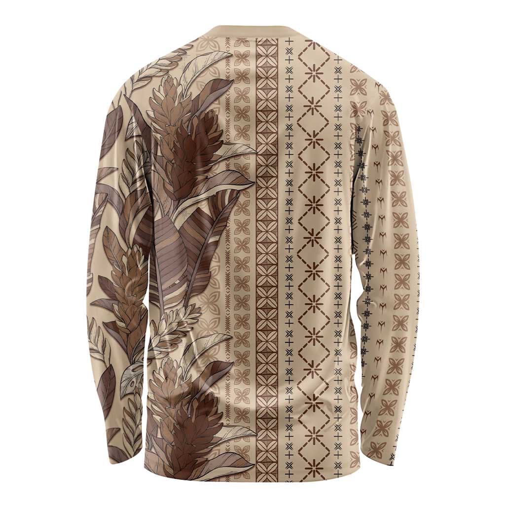 Women's Day Samoa Malu Tattoo Inspired Mix Teuila Long Sleeve Shirt Vintage Tapa