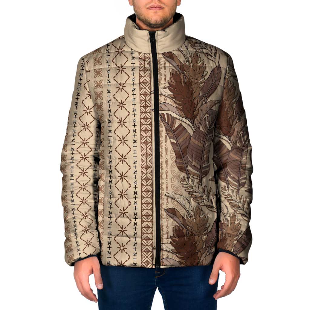 Women's Day Samoa Malu Tattoo Inspired Mix Teuila Padded Jacket Vintage Tapa