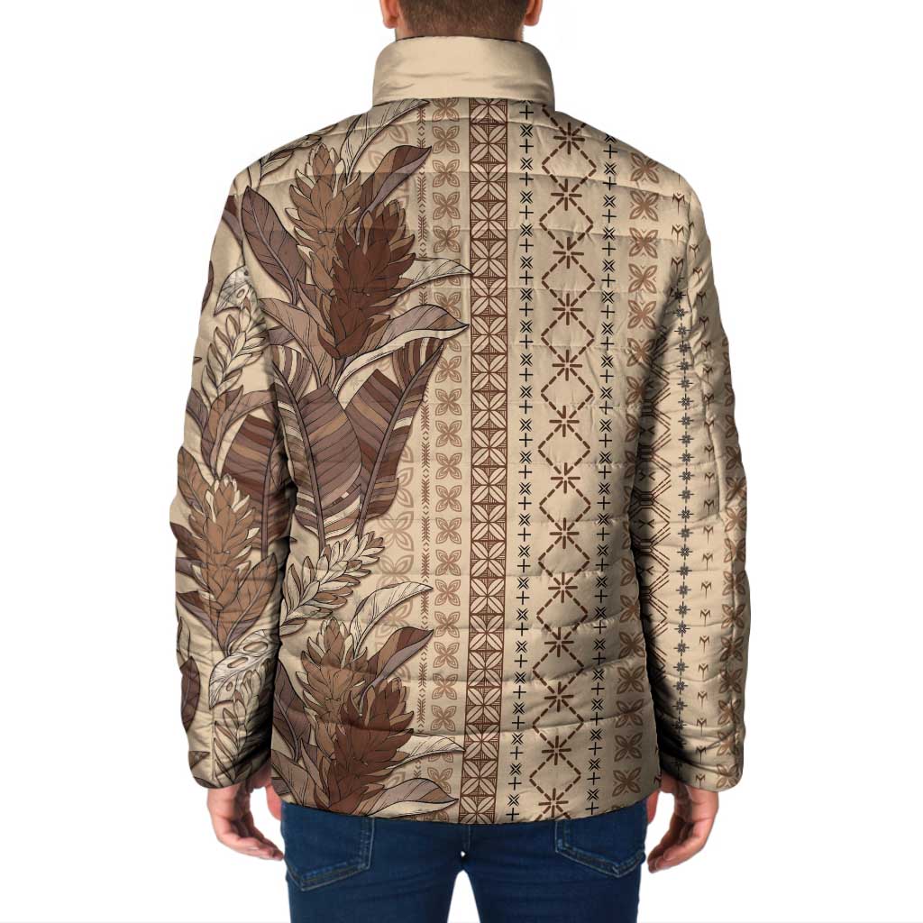 Women's Day Samoa Malu Tattoo Inspired Mix Teuila Padded Jacket Vintage Tapa