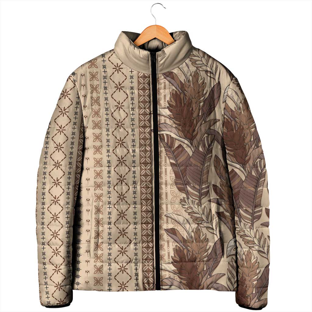 Women's Day Samoa Malu Tattoo Inspired Mix Teuila Padded Jacket Vintage Tapa