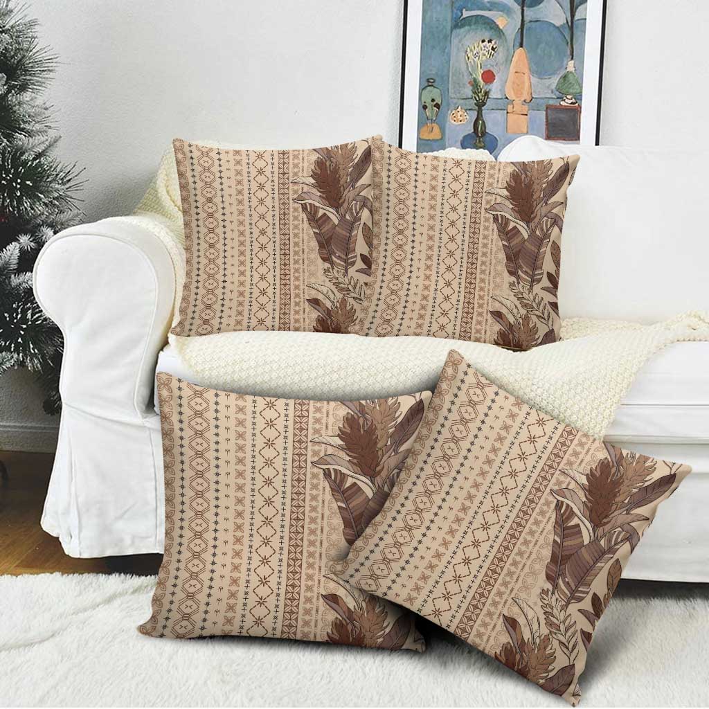 Women's Day Samoa Malu Tattoo Inspired Mix Teuila Pillow Cover Vintage Tapa