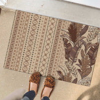 Women's Day Samoa Malu Tattoo Inspired Mix Teuila Rubber Doormat Vintage Tapa LT7 - Polynesian Pride