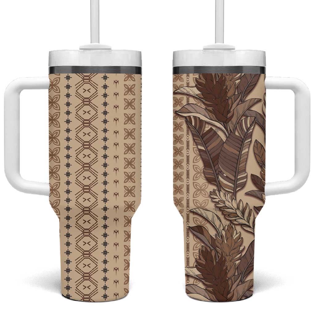 Women's Day Samoa Malu Tattoo Inspired Mix Teuila Tumbler With Handle Vintage Tapa