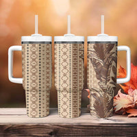 Women's Day Samoa Malu Tattoo Inspired Mix Teuila Tumbler With Handle Vintage Tapa