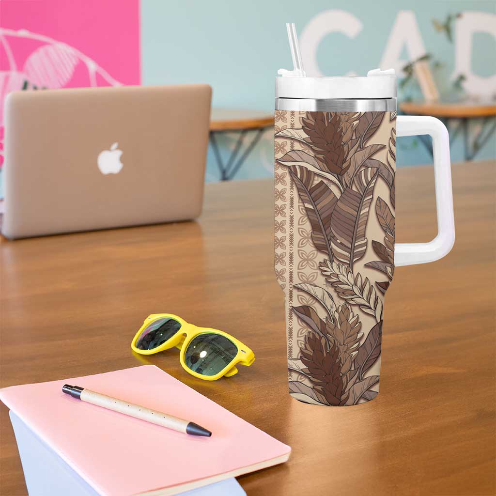 Women's Day Samoa Malu Tattoo Inspired Mix Teuila Tumbler With Handle Vintage Tapa