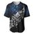 Maori Matariki Baseball Jersey Landscape Styled Fern - Galaxy