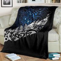Maori Matariki Blanket Landscape Styled Fern - Galaxy