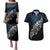 Maori Matariki Couples Matching Puletasi and Hawaiian Shirt Landscape Styled Fern - Galaxy