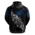 Maori Matariki Hoodie Landscape Styled Fern - Galaxy