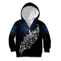 Maori Matariki Kid Hoodie Landscape Styled Fern - Galaxy