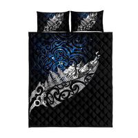 Maori Matariki Quilt Bed Set Landscape Styled Fern - Galaxy