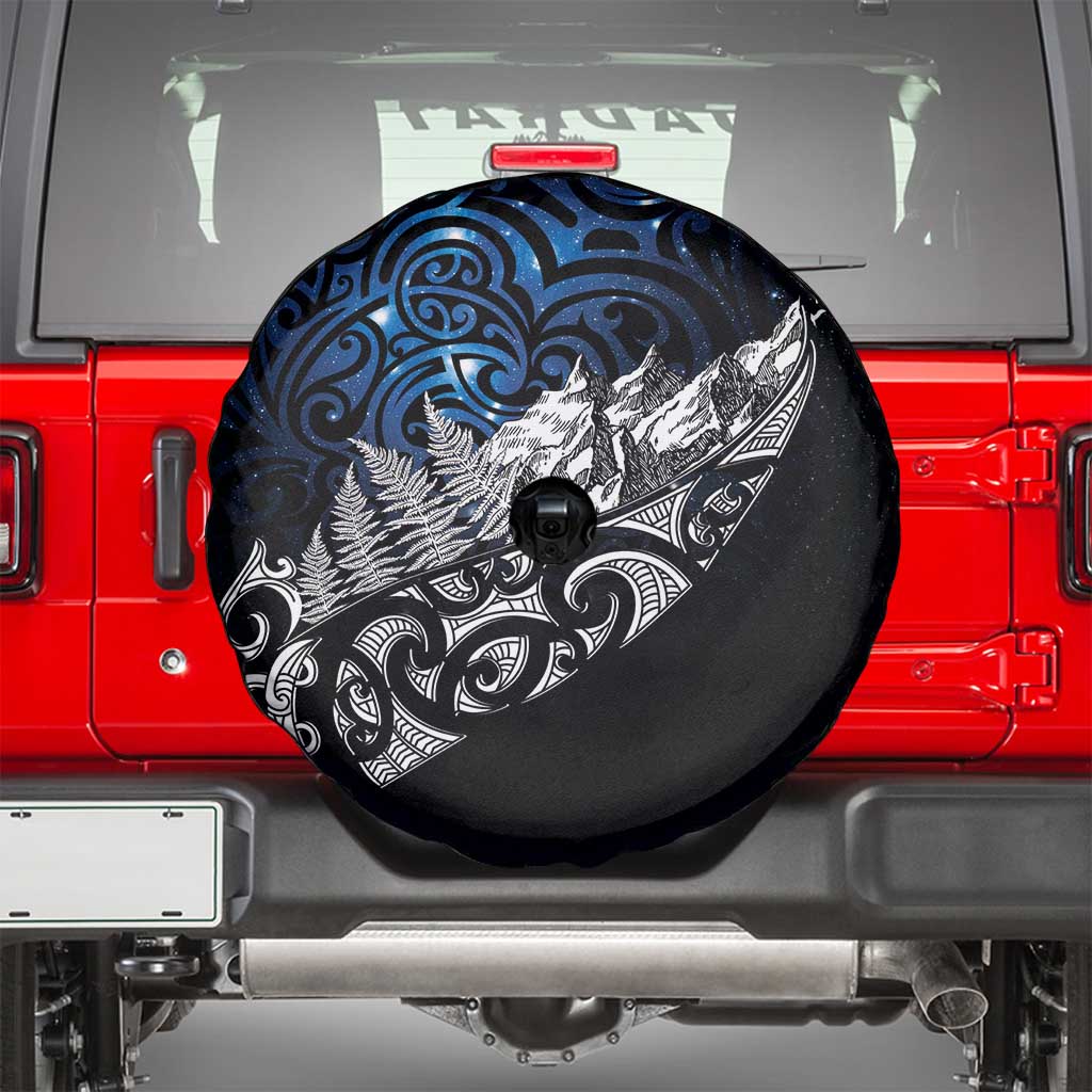 Maori Matariki Spare Tire Cover Landscape Styled Fern - Galaxy LT7 - Polynesian Pride