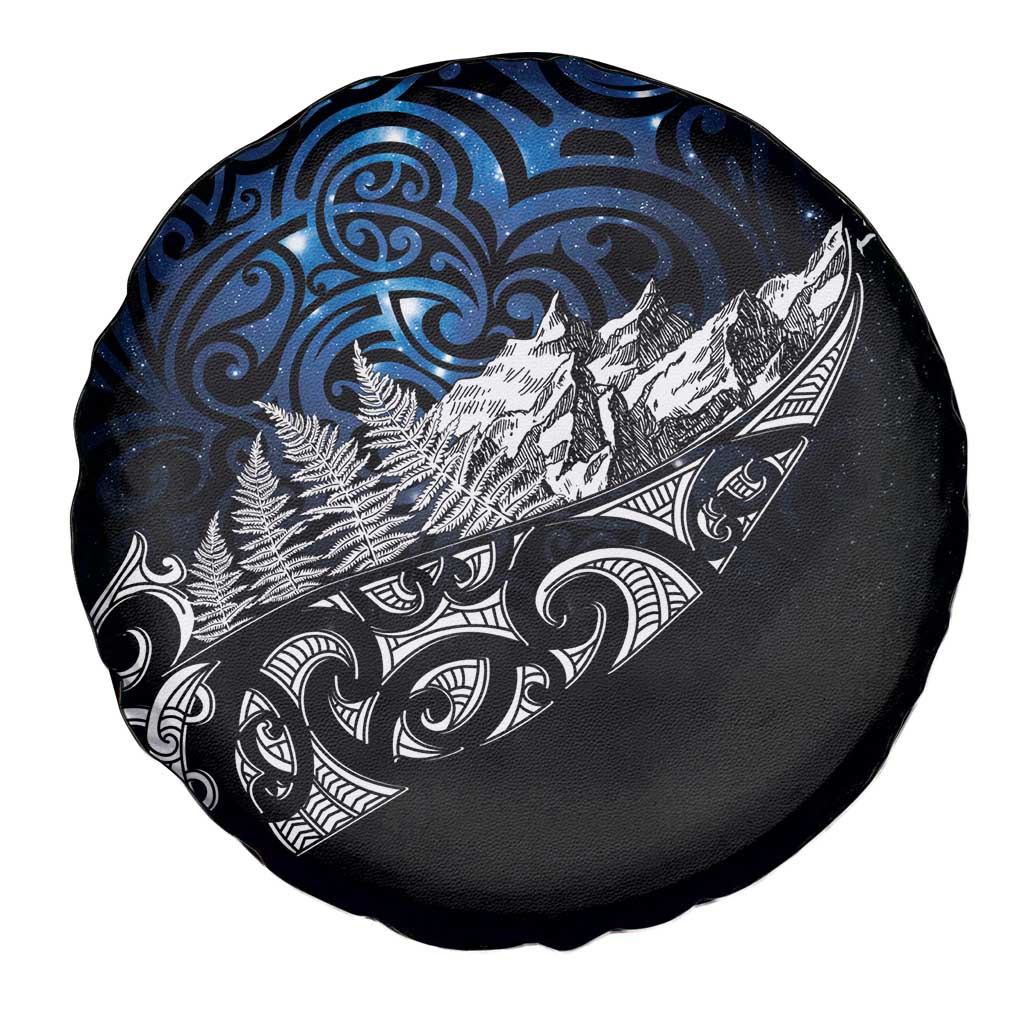 Maori Matariki Spare Tire Cover Landscape Styled Fern - Galaxy LT7 - Polynesian Pride