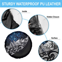 Maori Matariki Spare Tire Cover Landscape Styled Fern - Galaxy LT7 - Polynesian Pride