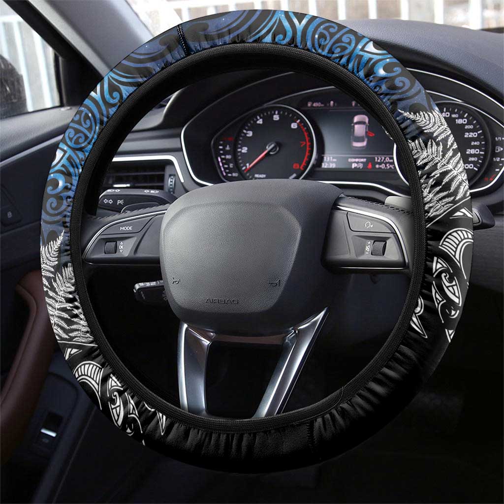 Maori Matariki Steering Wheel Cover Landscape Styled Fern - Galaxy LT7 - Polynesian Pride