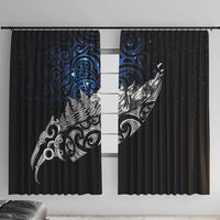 Maori Matariki Window Curtain Landscape Styled Fern - Galaxy