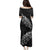 Maori Matariki Family Matching Puletasi and Hawaiian Shirt Landscape Styled Fern - Monochrome