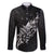 Maori Matariki Family Matching Short Sleeve Bodycon Dress and Hawaiian Shirt Landscape Styled Fern - Monochrome