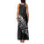 Maori Matariki Family Matching Tank Maxi Dress and Hawaiian Shirt Landscape Styled Fern - Monochrome