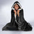 Maori Matariki Hooded Blanket Landscape Styled Fern - Monochrome