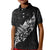 Maori Matariki Kid Polo Shirt Landscape Styled Fern - Monochrome