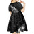Maori Matariki Kid Short Sleeve Dress Landscape Styled Fern - Monochrome