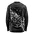 Maori Matariki Long Sleeve Shirt Landscape Styled Fern - Monochrome