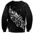 Maori Matariki Sweatshirt Landscape Styled Fern - Monochrome
