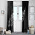 Maori Matariki Window Curtain Landscape Styled Fern - Monochrome