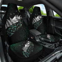 Maori Matariki Car Seat Cover Landscape Styled Fern - Paua Shell