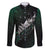 Maori Matariki Family Matching Long Sleeve Bodycon Dress and Hawaiian Shirt Landscape Styled Fern - Paua Shell