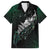 Maori Matariki Family Matching Short Sleeve Bodycon Dress and Hawaiian Shirt Landscape Styled Fern - Paua Shell