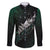 Maori Matariki Family Matching Short Sleeve Bodycon Dress and Hawaiian Shirt Landscape Styled Fern - Paua Shell